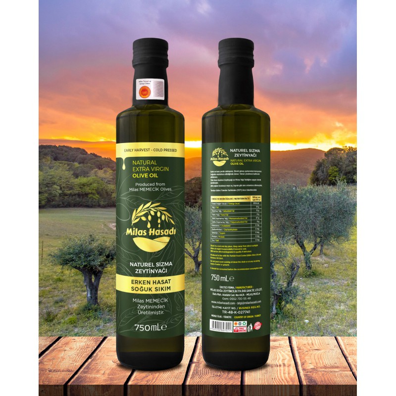 Erken Hasat Soğuk Sıkım Zeytinyağı 750 Ml