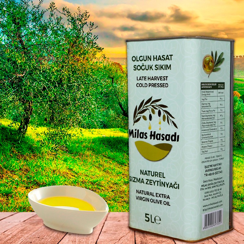 Natürel Sızma Soğuk Sıkım Zeytinyağı 5 Lt